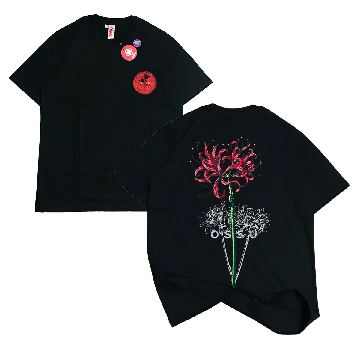 HIGANBANA FLOWER 2 SIDE BLACK