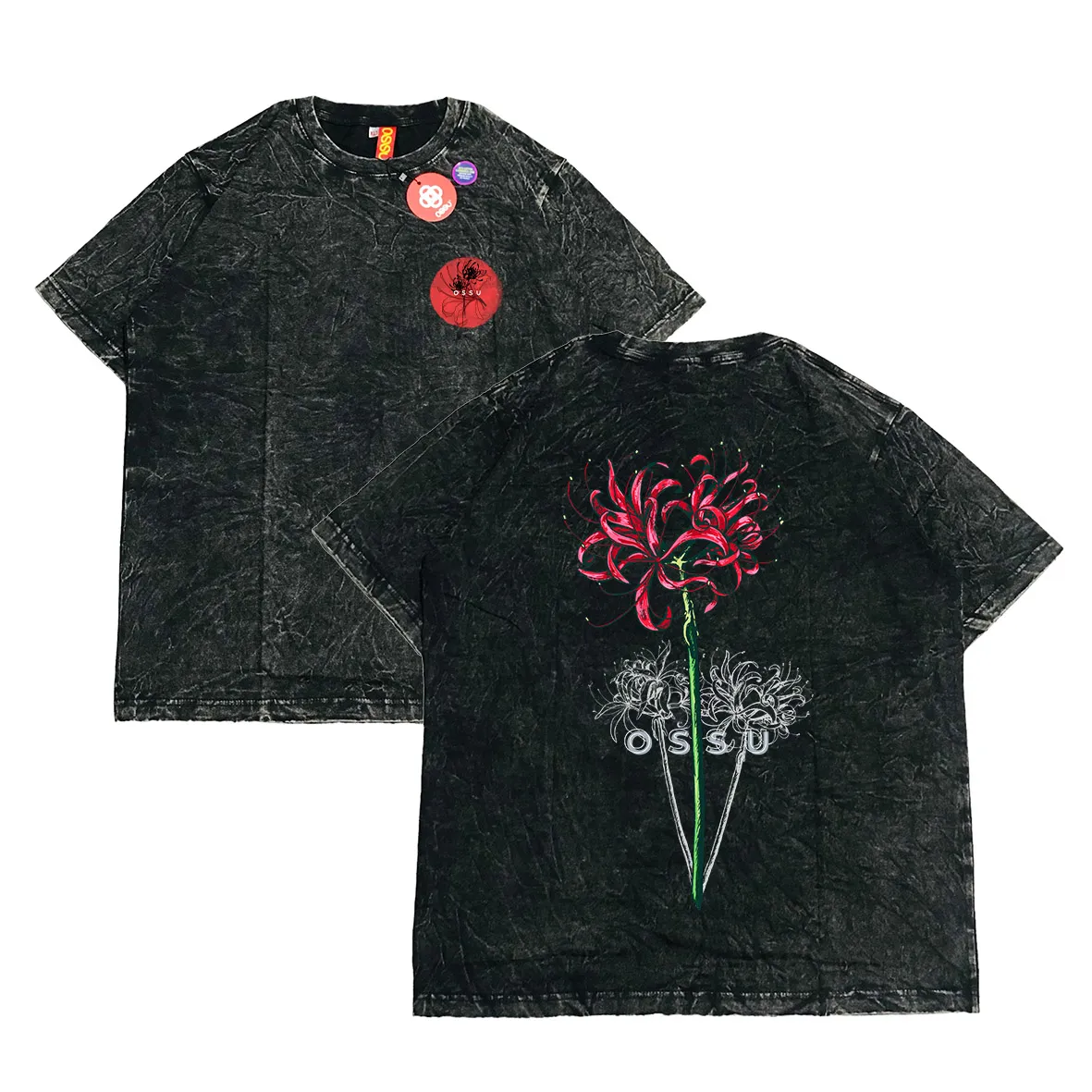 HIGANBANA FLOWER 2 SIDE WASHED