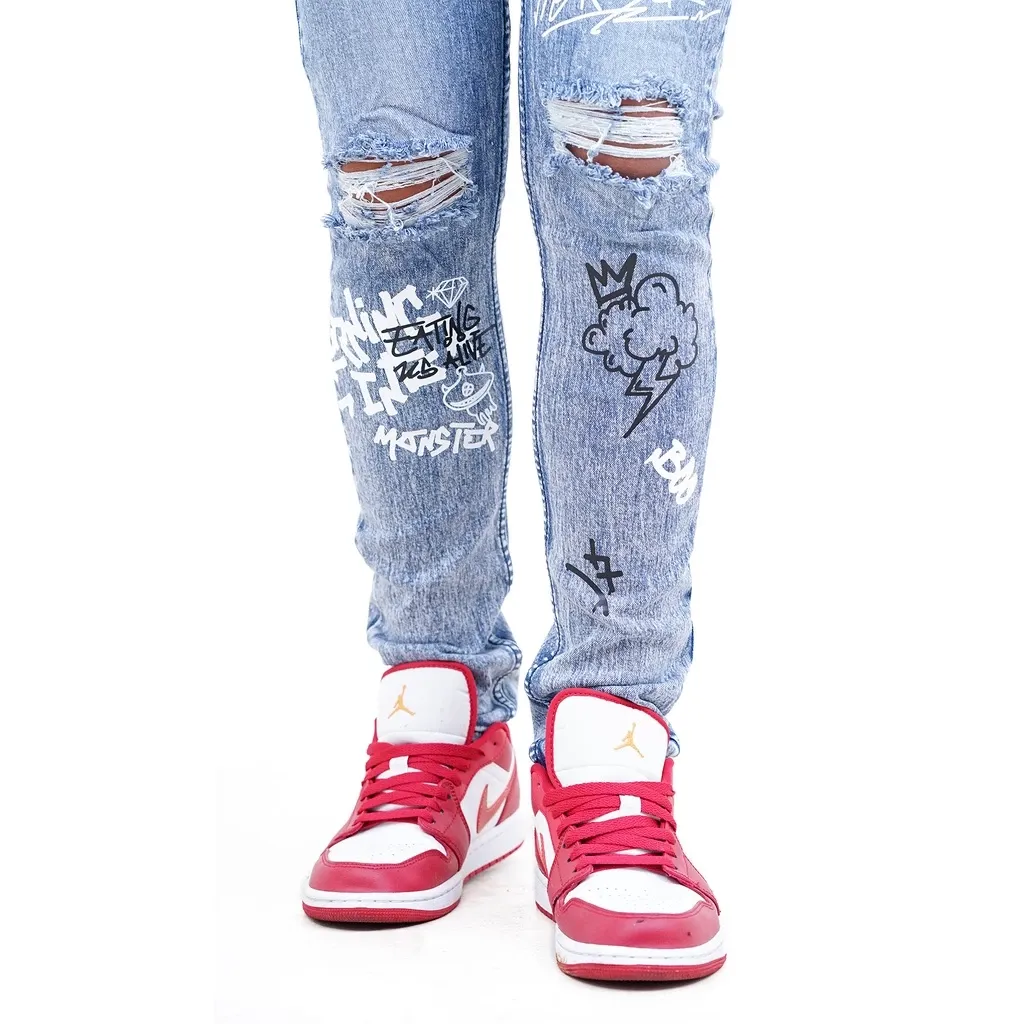 Papago - Celana Jeans Pria Skinny Slimfit Jeans - Monster